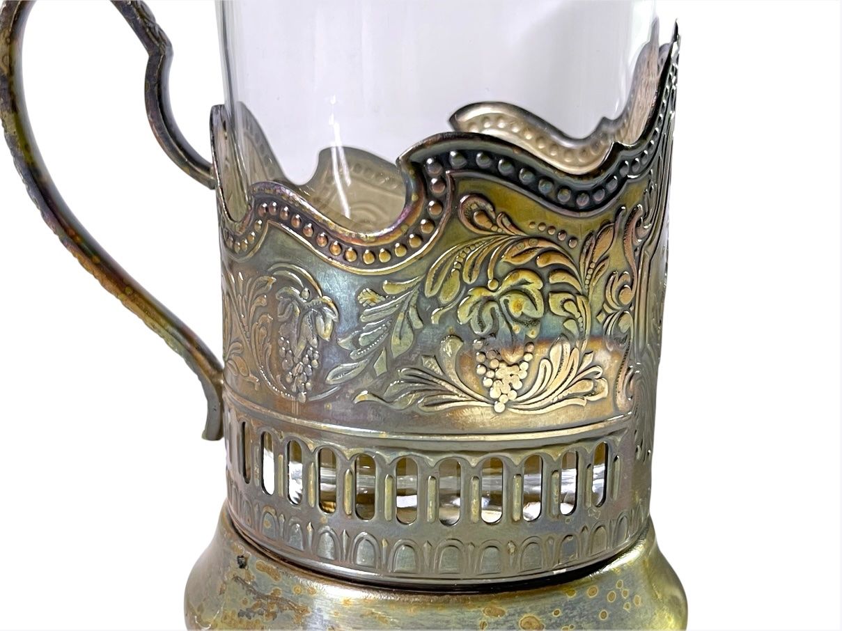Tazze: Vintage Sowjetunion Raumfahrtprogramm Teeglas versilbert – Usato da Luzern venduto da woti-shop 3