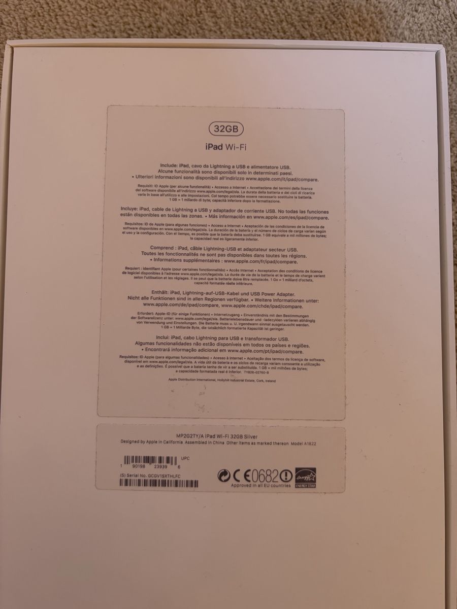 Apple Tablet PC: Apple Ipad 5.Generation Wi-Fi in Silber 32GB – Usato da Visperterminen venduto da lgresell 7