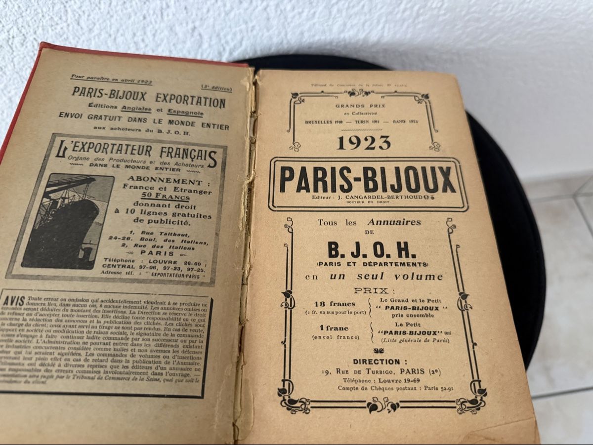 Libri: Livre PARIS-BIJOUX 1923 – Usato da Bassecourt venduto da 59.00chf 5
