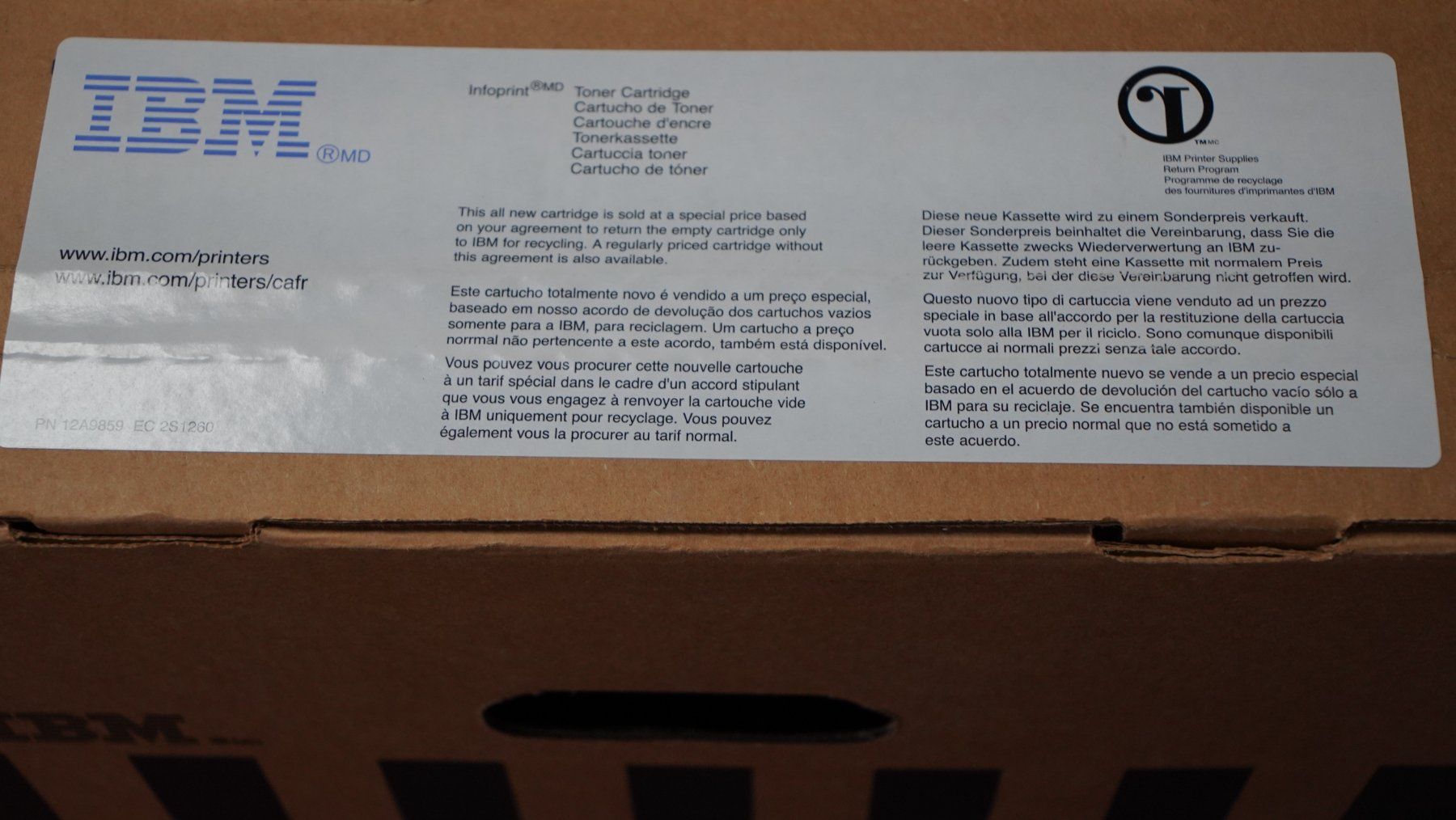 Cartucce per stampanti & toner: Original IBM 28P2494 Toner schwarz – Usato da Kollbrunn venduto da Austin1969 2