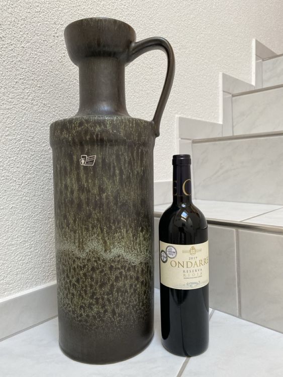 Rustikale Keramik-Vase 17,2 Cm, Mattschwarz – Vintage-Bauernhaus-Deko Für Tisch, Regal & Als Geschenk
