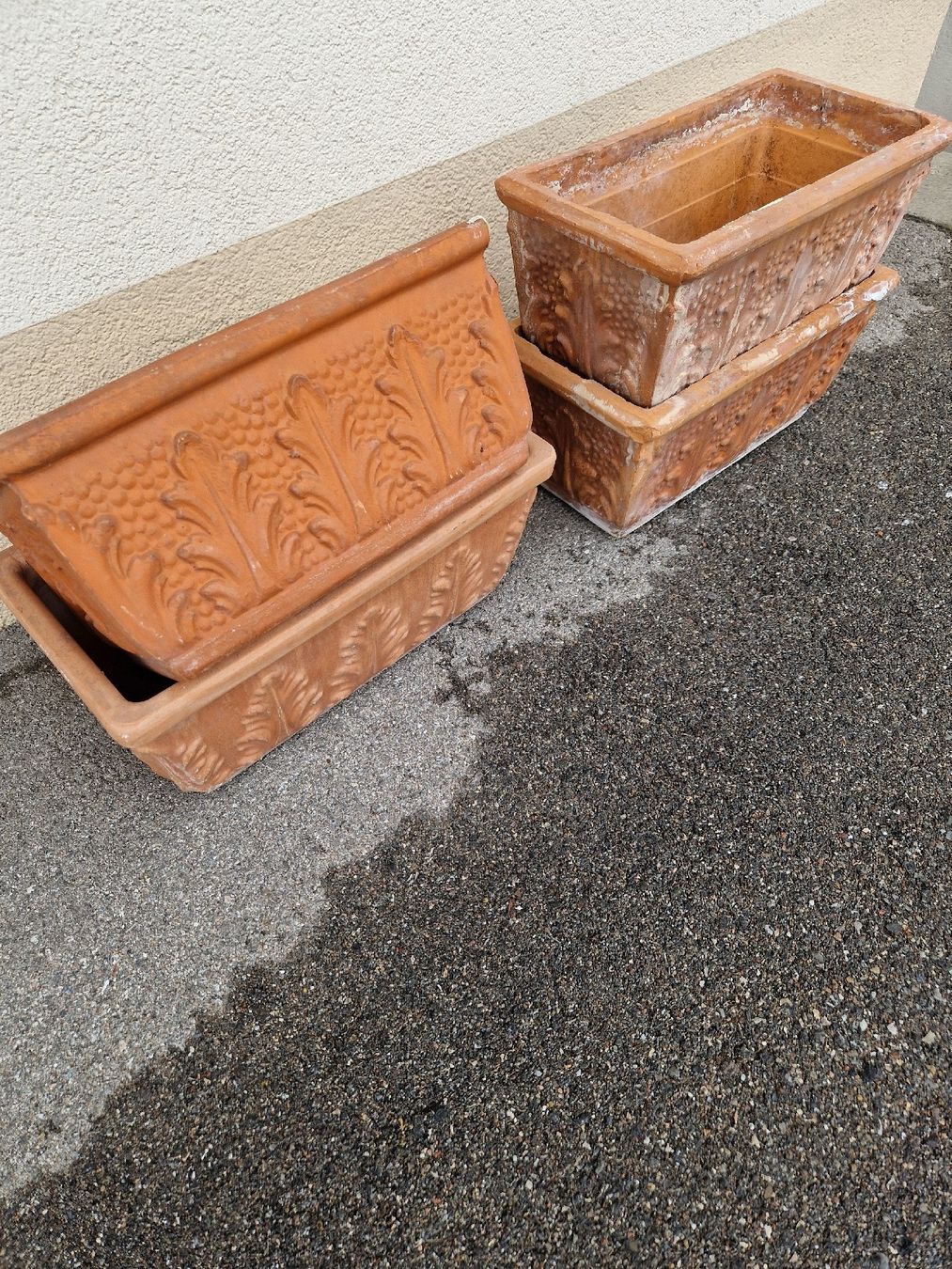 Transportkisten: 4 schöne Terrakotta Balkonkistli – Gebraucht aus Mörigen von Clio111
