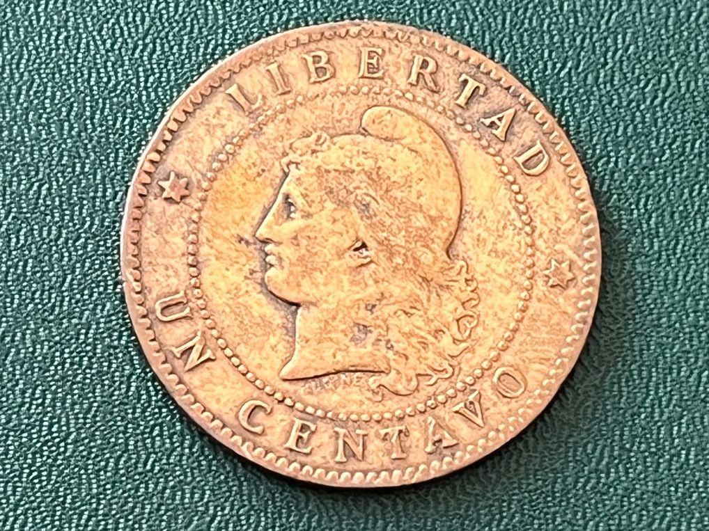 Tutti le monete: Alte Argentinien 1 Centavo 1893 – Usato da Neuenhof venduto da Mastermind-00 1