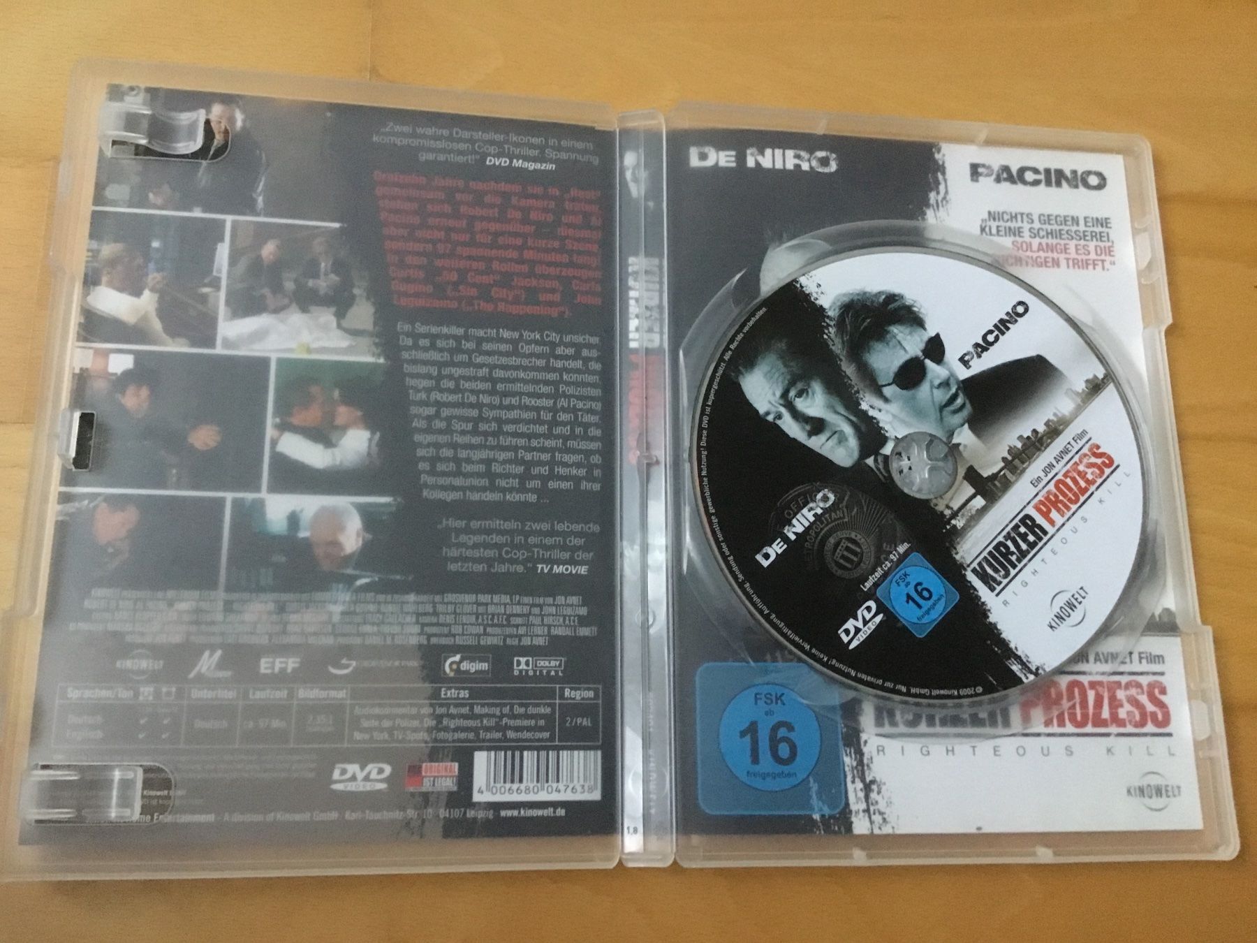 Alle DVDs: Kurzer Prozess mit  Robert De Niro und Al Pacino – Gebraucht aus Kerzers von Georges3210 4