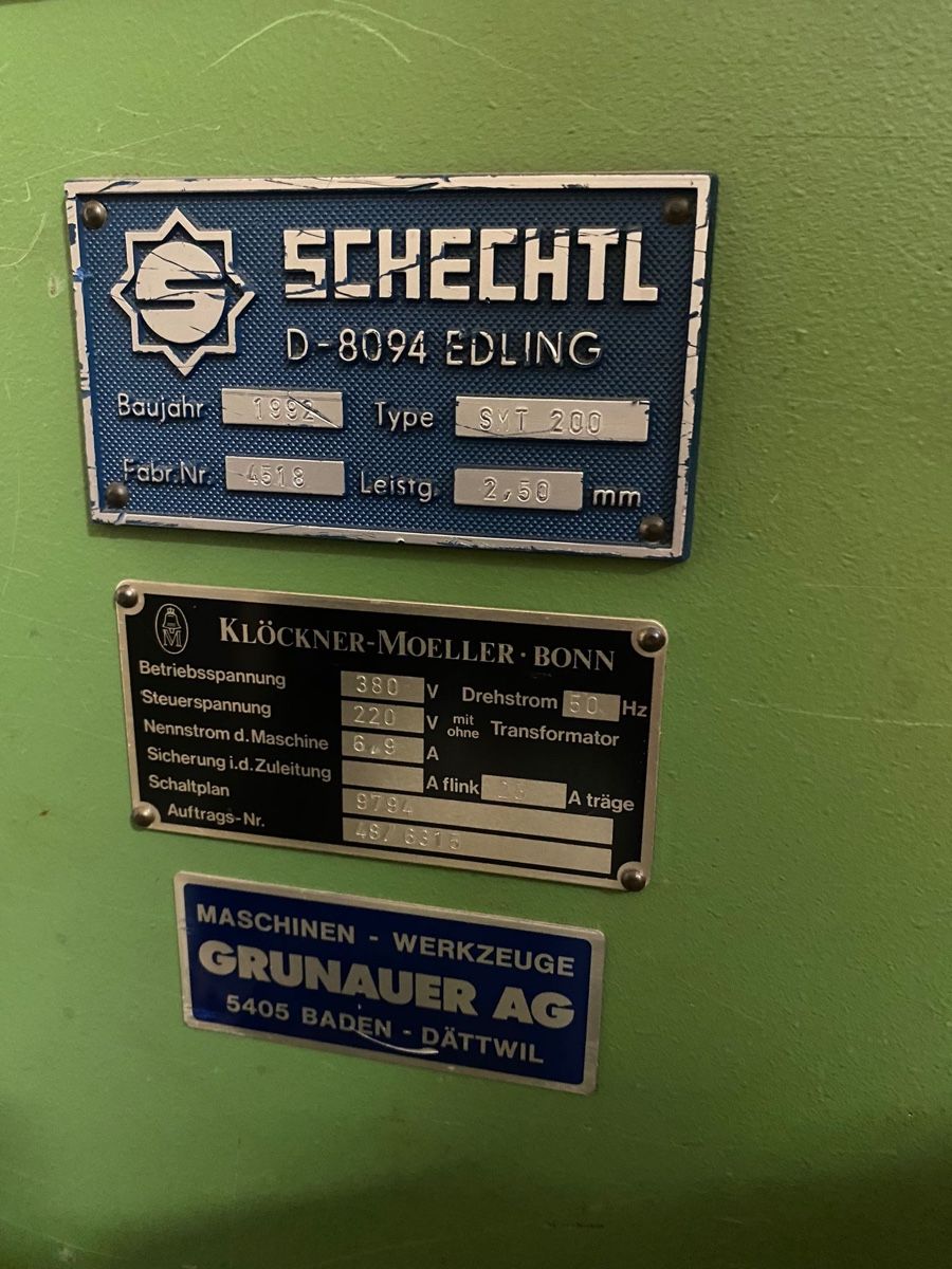 Alle Maschinen: Blech-Tafelschere SCHECHTL – Gebraucht aus Sirnach von S54Power 2