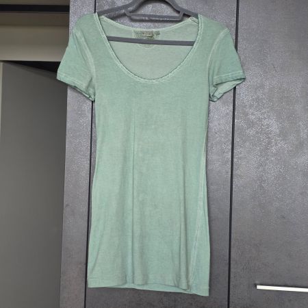 🐸 NILE T-SHIRT HELLGRÜN MIT ZIERRAND NEUWERTIG