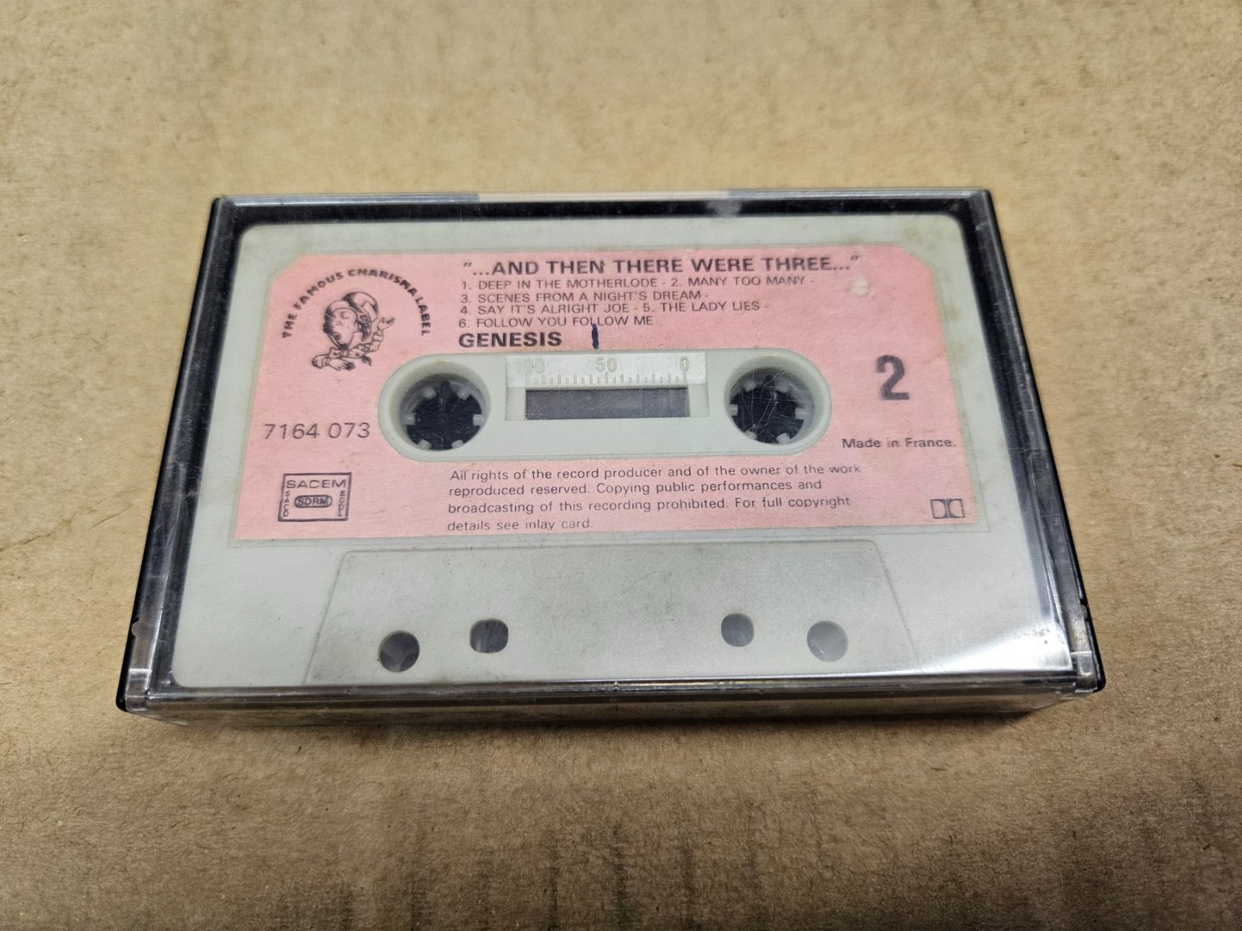 Musicassette: Musicassetta Genesis "...and then there were tree" – Usato da Melano venduto da H-Sara