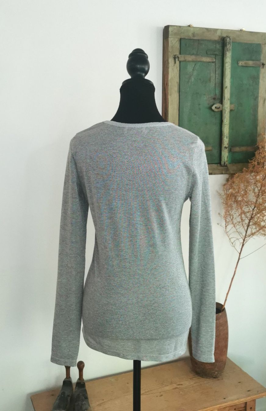 Mos mosh Maglioni & Felpe: Mos Mosh zarter Pullover Silber XS/S – Usato da gachnang venduto da tibus1 3