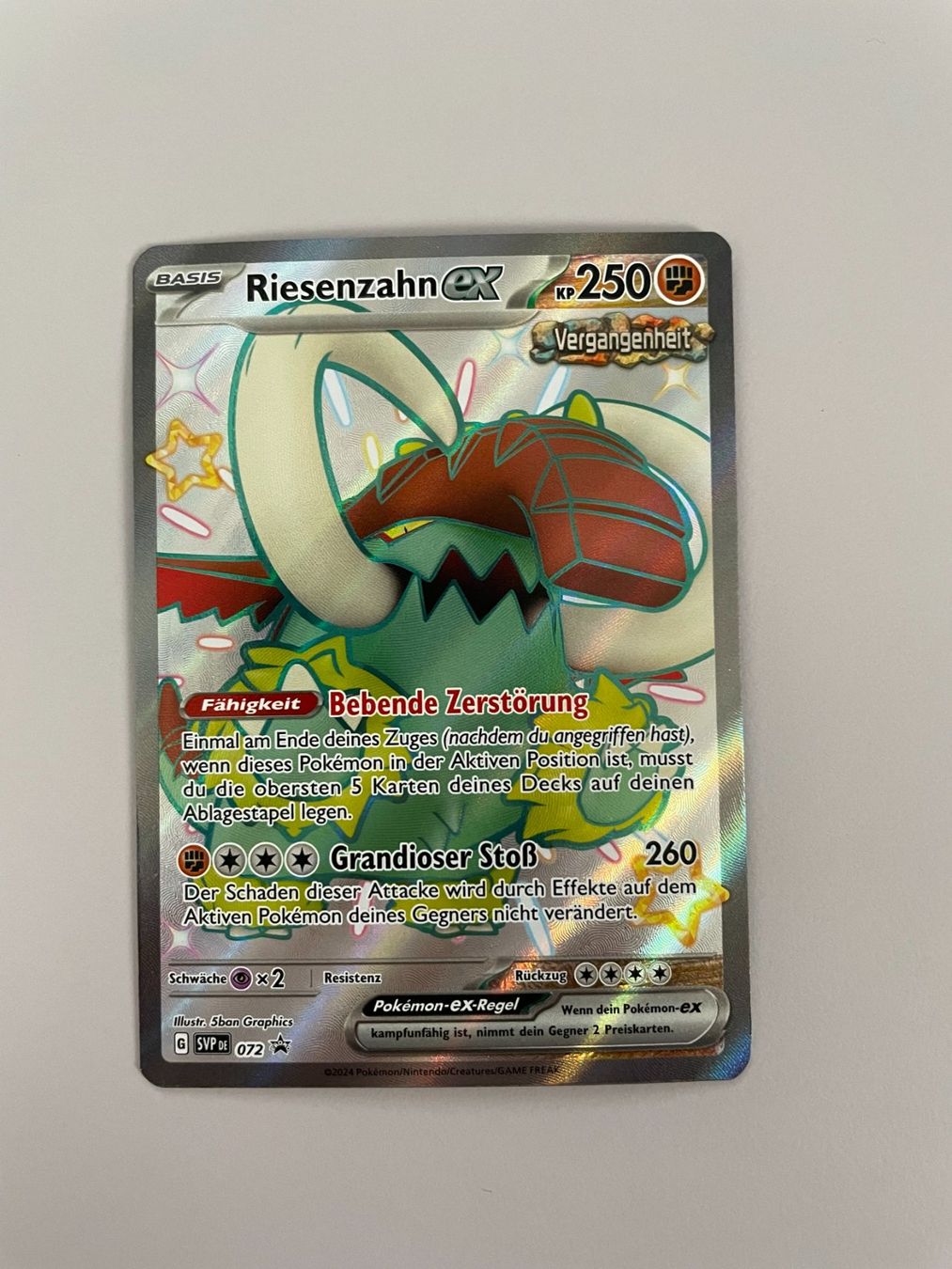 Pokémon Carte collezionabili: Pokemon Riesenzahn eX (Versand gratis) – Nuovo (secondo la descrizione) da Chur venduto da Angerson