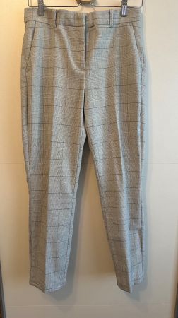 Elegante, karrierte Stoffhose, Grösse 40