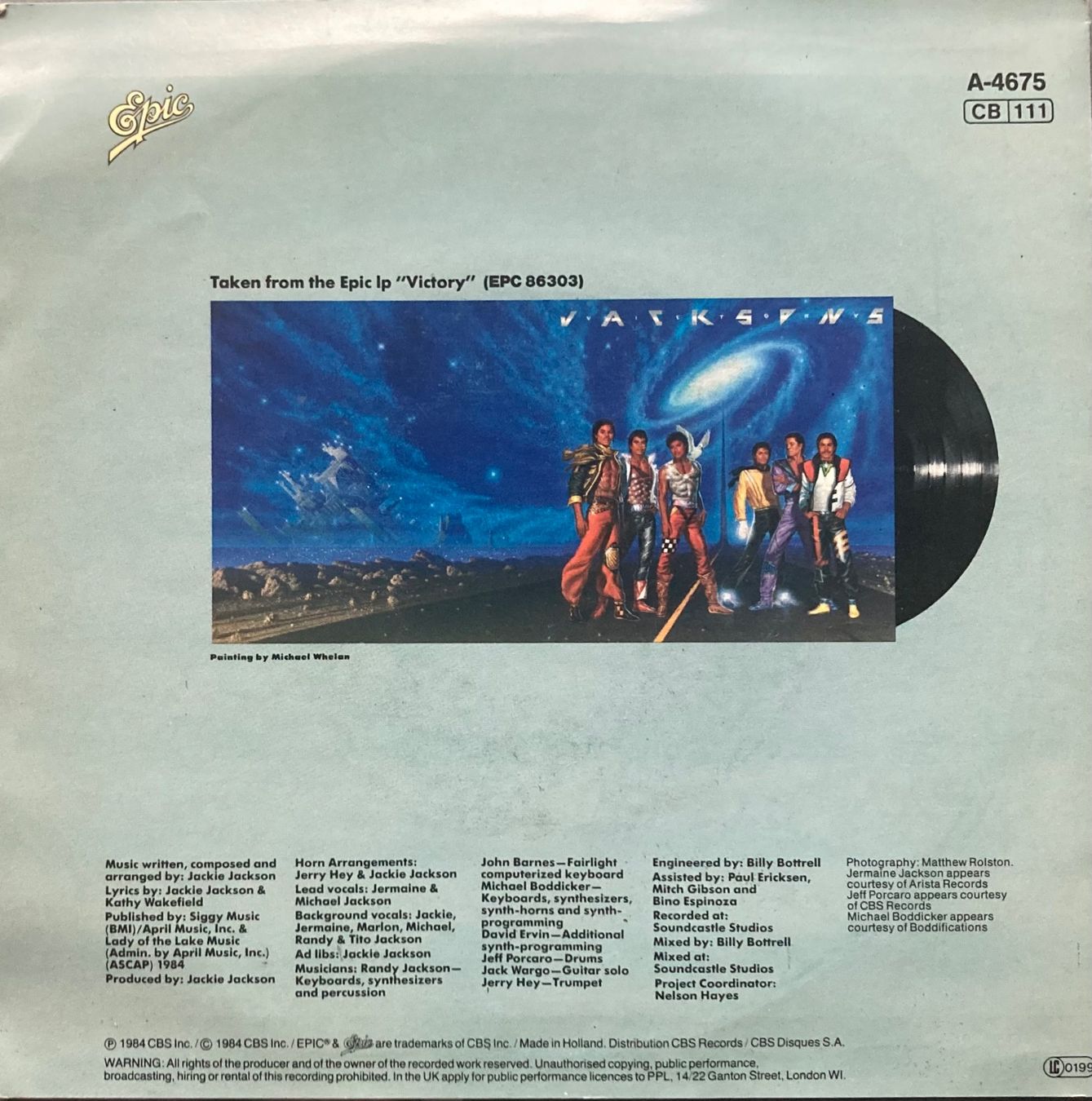 Dischi in vinile: THE JACKSONS - TORTURE – Usato da Poliez-Pittet venduto da Newtown-Records 1