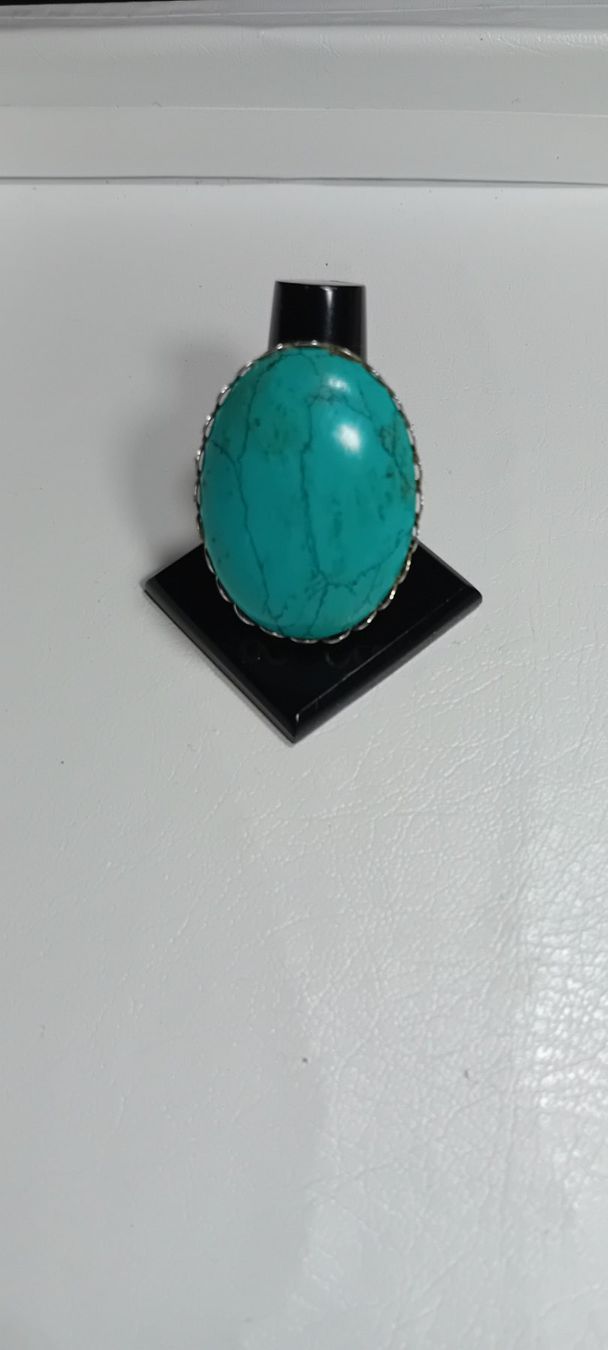 Ringe: ring antiksilber oval mit türkis – Neu (gemäss Beschreibung) aus Basel von bij_5hqd 5