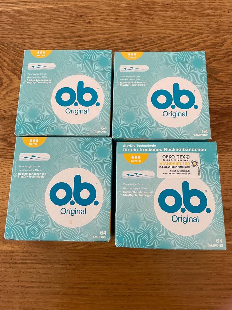 Altro per la cura del corpo: o.b. Original Tampons Normal 4x64 Stück ungeöffnet – Usato da Hombrechtikon venduto da baersandro