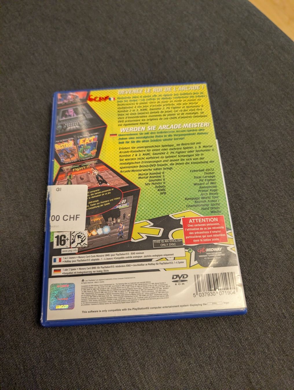 Spiele: Midway arcade treasures 2 Sony playstation 2 – Gebraucht aus Giubiasco von Ticinerd 1