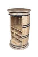 Barschrank BARREL Mango Holz massiv D 50 x H 90 cm
