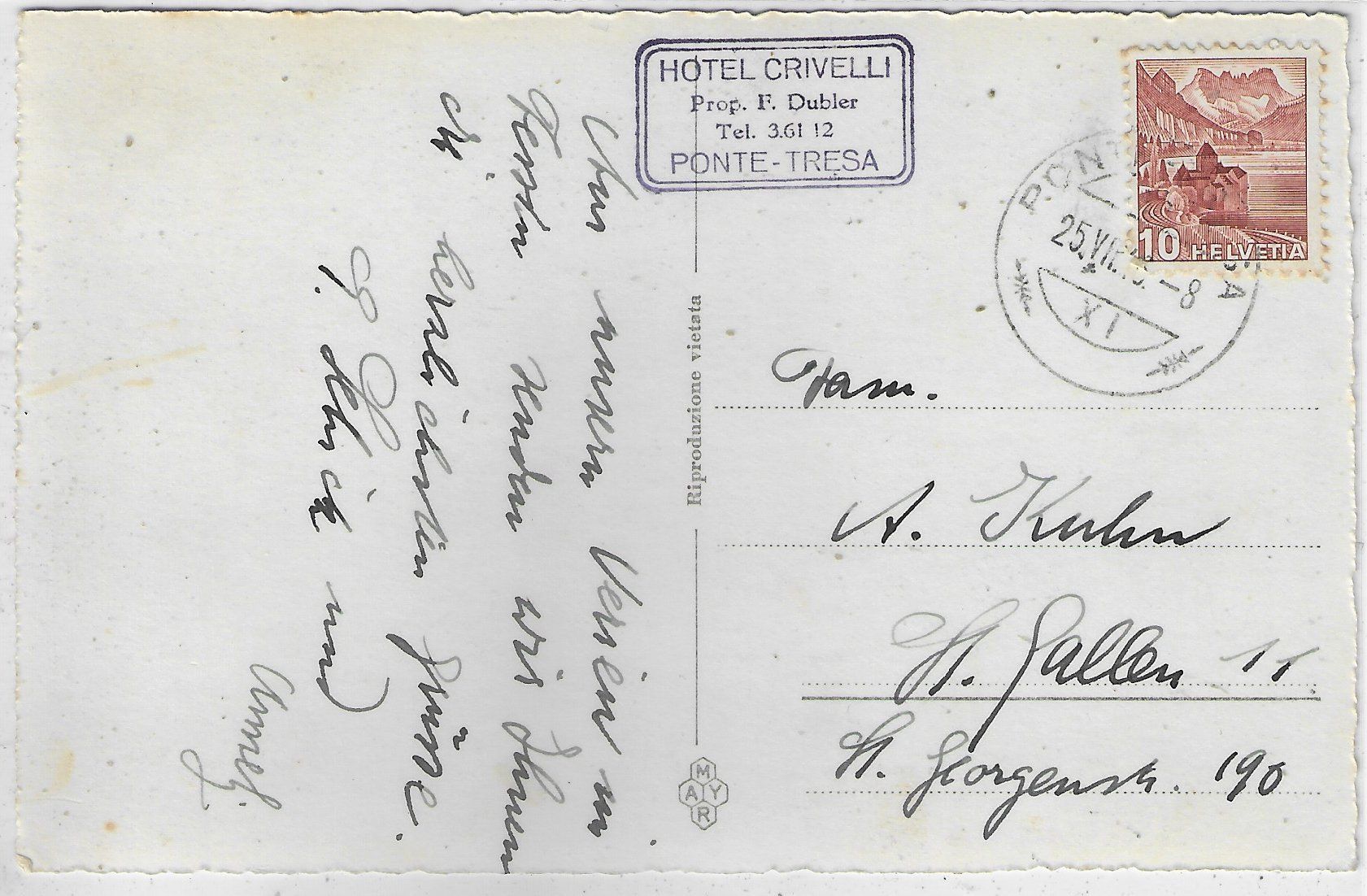 Cartoline postali: Ponte Tresa - Il Quai – Usato da Ettingen venduto da Kartenplanet 1