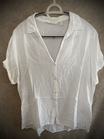 Damen Bluse Tom Tailor weiss kurzarm Grösse 42 gebraucht