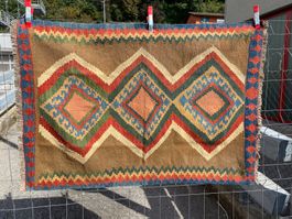 Qasqai Kilim 145x100cm Kelim Teppich - Neu und sauber