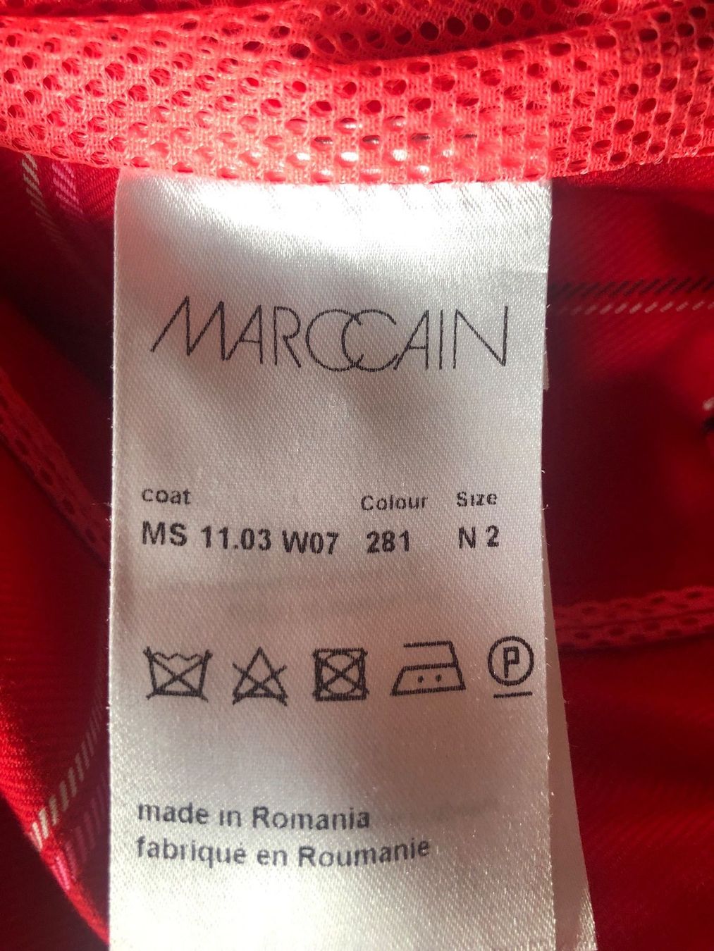 Marc Cain Mäntel: Mantel Marccain Baumwolle rot Size N2 – Neu (gemäss Beschreibung) aus Romanshorn von sus_6k72 5