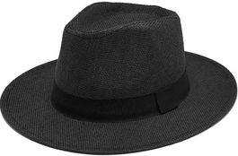 Herren Hut Fedora schwarz Grösse 56-58cm neu