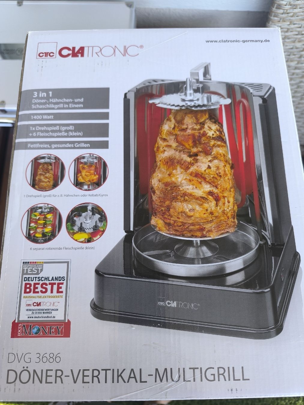 Elettrodomestici da cucina: Drehgrill Clatronic – Nuovo e nell'imballaggio originale da Weinfelden venduto da Sebastian87 1