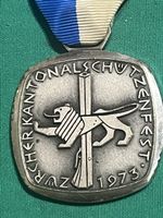 Medaille Zürcher Kantonalschützenfest 1973