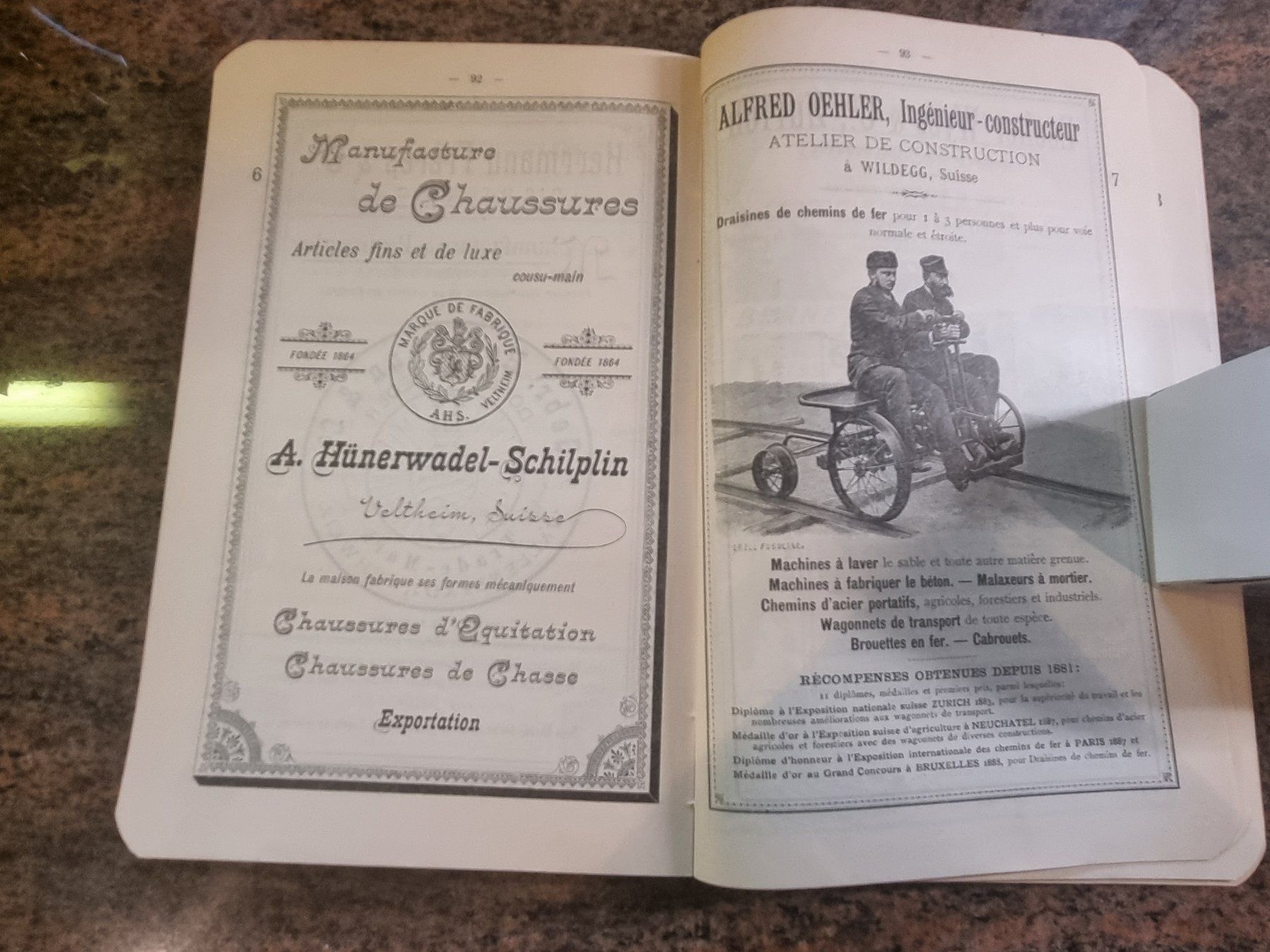 Dokumente: Katalog Paris 1889 Sections Suisses Prospekt – Gebraucht aus Trachslau von post35 5