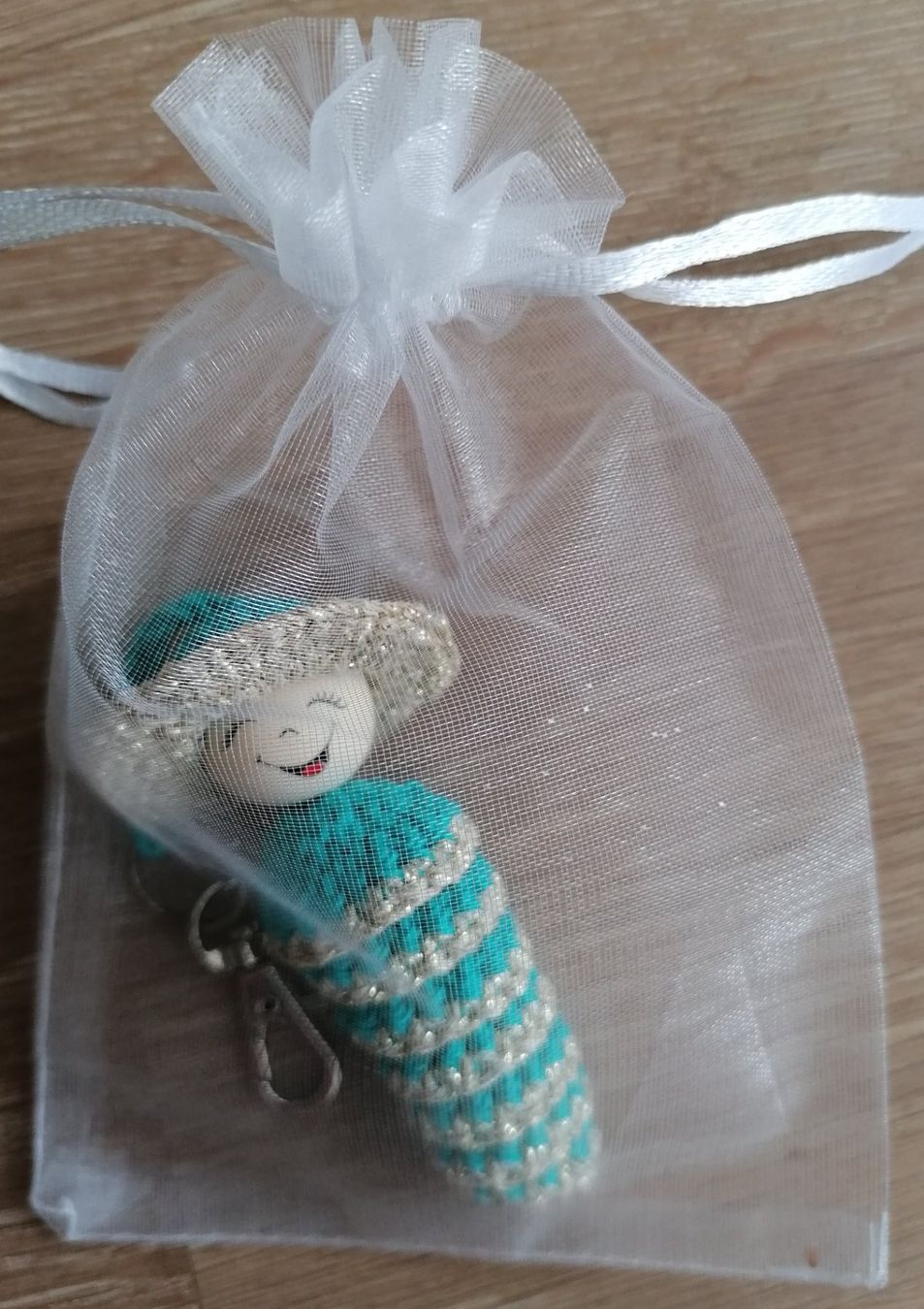 Tutte le decorazioni: Handgemacht Glückswürmchen 3 Stück Türkis – Nuovo e nell'imballaggio originale da Rümlang venduto da TRICE67 4