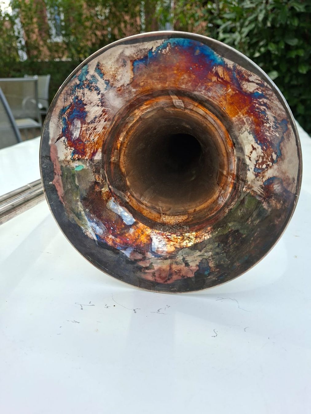 Strumenti musicali: Antike Posaune versilbert – Usato da Trimbach venduto da stillik 4