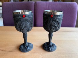 2x Drachenkelch / Fantasy-Goblet – Gothic Stil