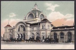 Luzern Bahnhof mit Kutschen