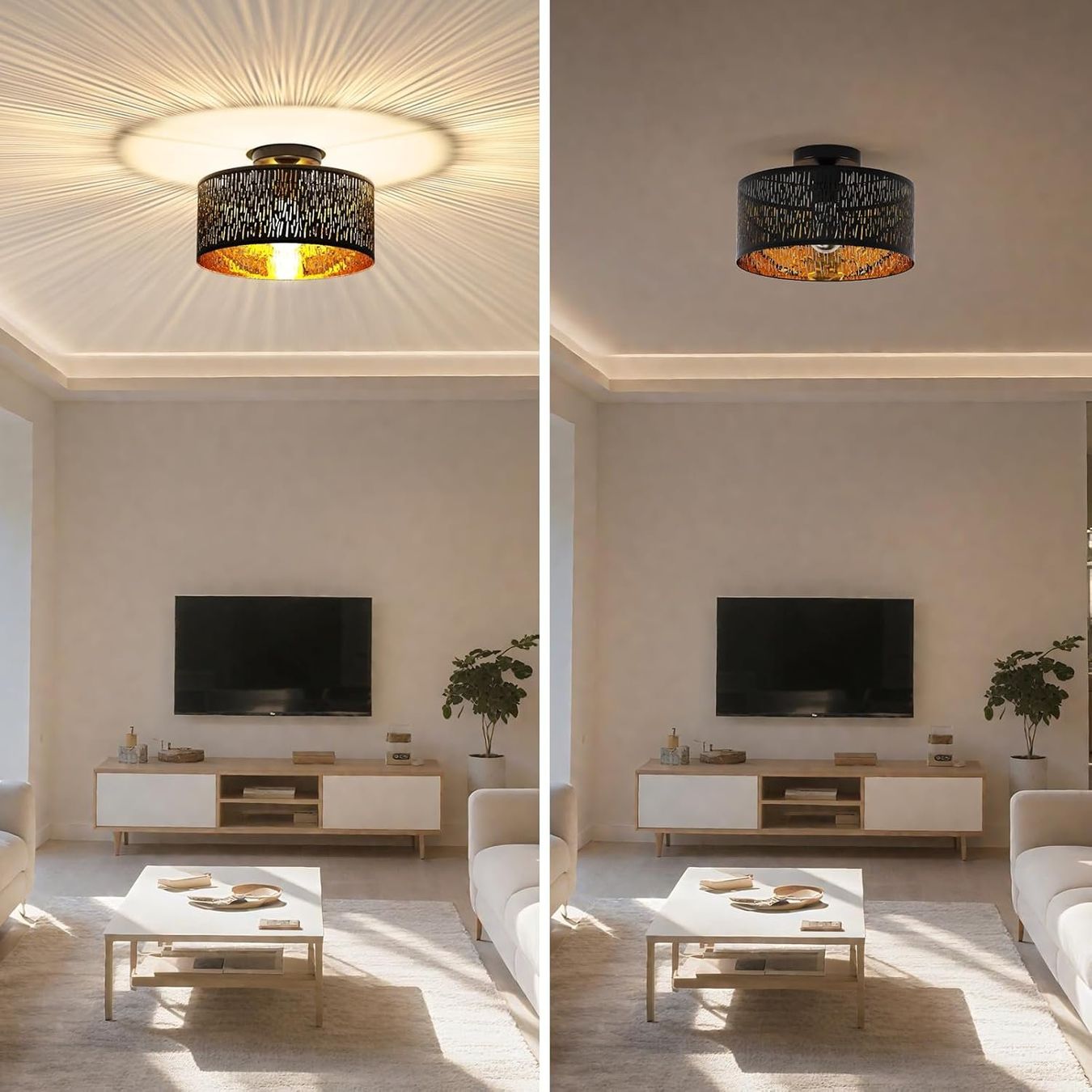 Lustres & lampes de plafonds: Deckenlampe Schwarz E27 Deckenleuchte Wohnzimmer – Neuf avec emballage d'origine à Schaffhausen par tra_6j5m 2