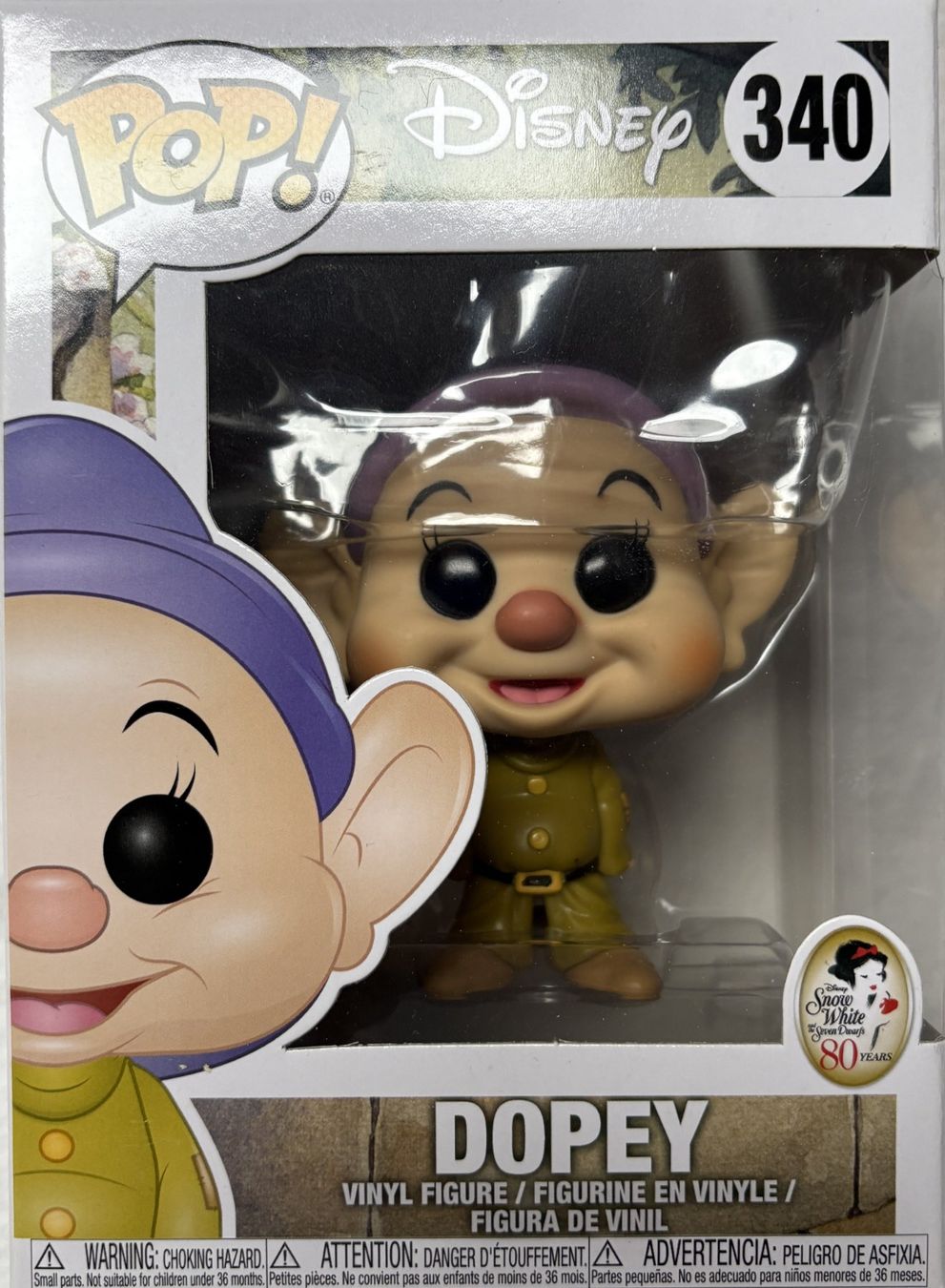 Funko Statuette: Funko Pop Disney - 340 - Snow White - Dopey – Nuovo e nell'imballaggio originale da Meisterschwanden venduto da McSchein