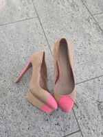 Tolle High Heels in Pink und Beige