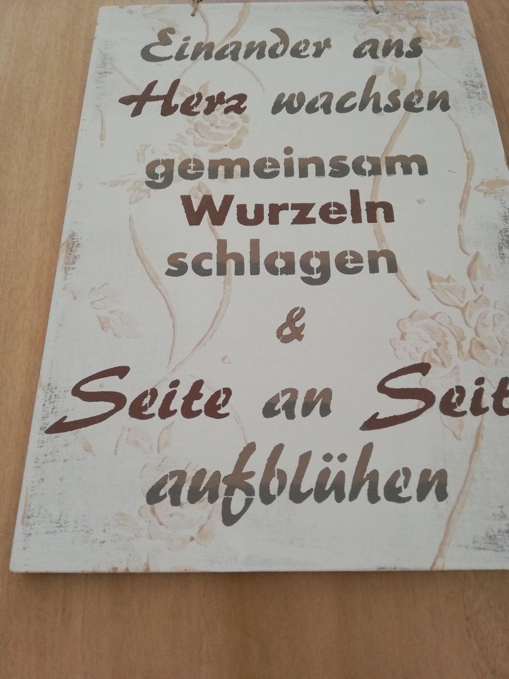 Tutte le decorazioni: Holztafel Schriftzug Shabby Chic – Nuovo e nell'imballaggio originale da Unterägeri venduto da silvi21 1