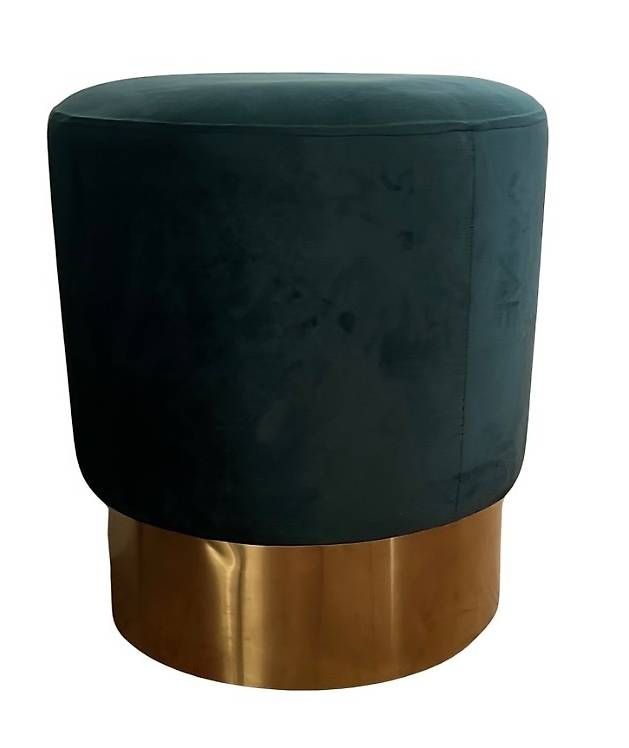 Sgabelli: Pouf vert en velours  – Usato da Romanel-s-Lausanne venduto da cha_8vqy