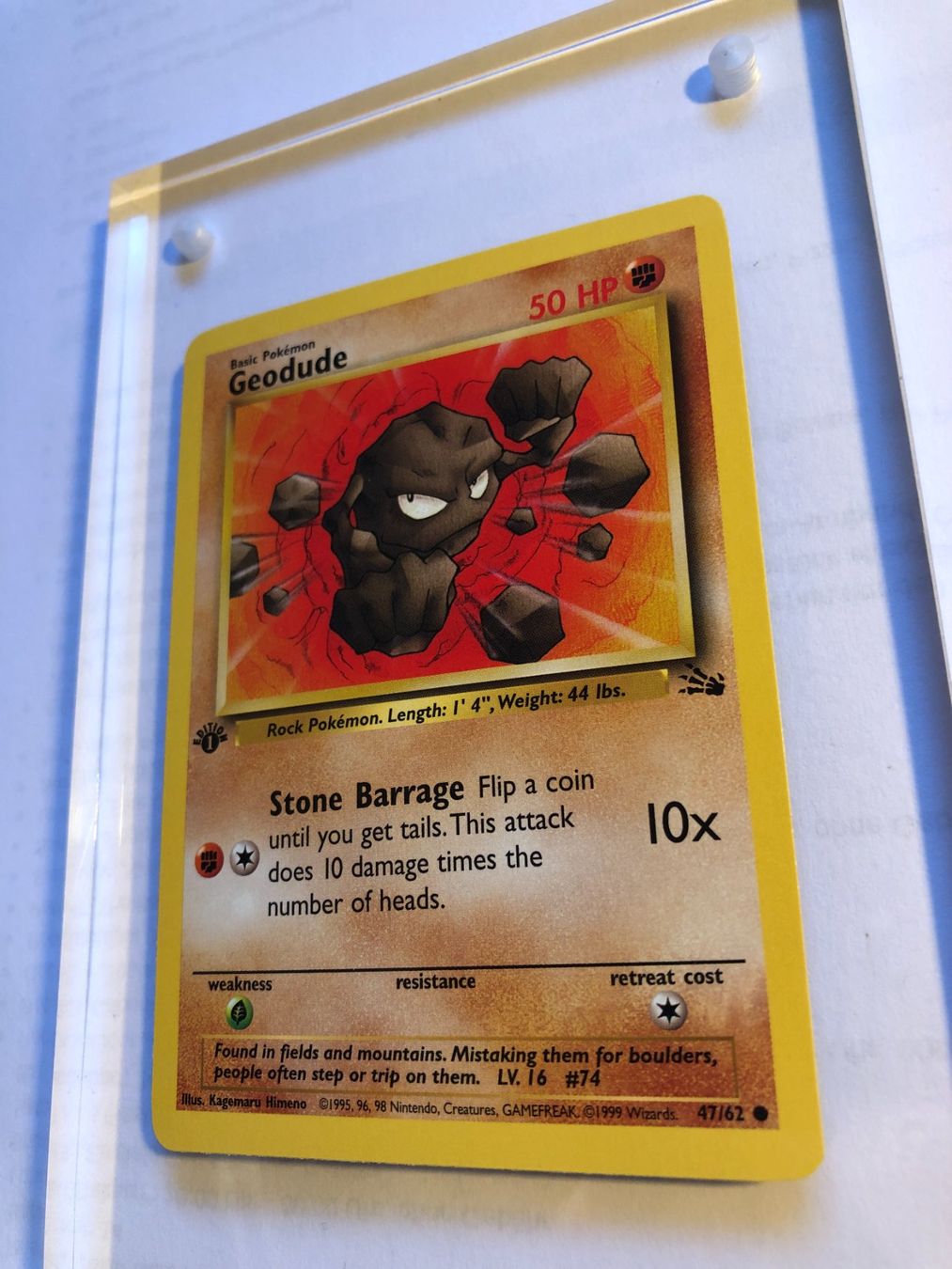 Sammelbilder & Trading cards: Geodude 1st Fossil - MINT - ab 1.- – Gebraucht aus Giubiasco von dan_pr8b 2