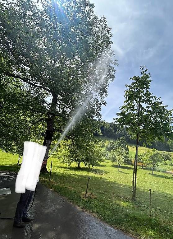 Aebi Trattori: Aebi AM53 Einachser mit Triebwagen und Spritzpumpe – Usato da Baar venduto da Jungle4 4