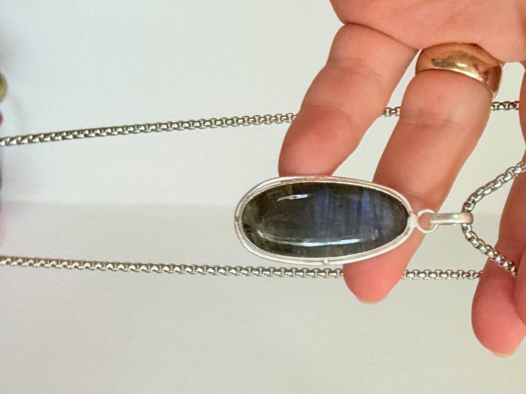 Catenine: Labradorite necklace – Nuovo e nell'imballaggio originale da Genève venduto da AGBERG 3