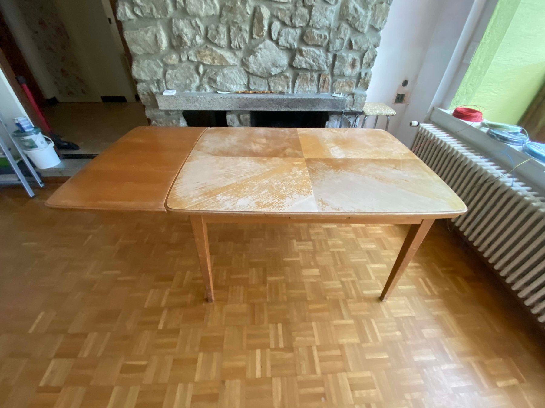 Tables: Table salon années 60 120 x 85 – D'occasion à Savigny par Yves1960 3