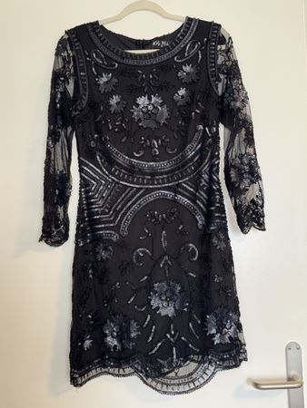 Damen Kleid/Schwarz Grösse M mit Pailletten von Lily Mcbee