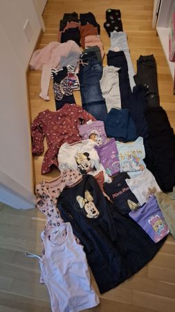 Lot vêtements fille autonme/hiver taille 122-128  +30 pièces