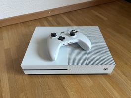 Microsoft Xbox One S Konsole mit 27 Spielen weiss gebraucht