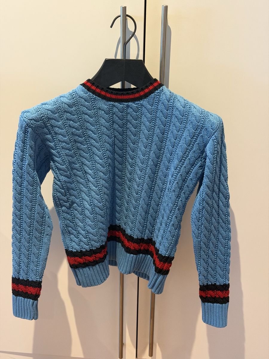 Gucci Maglioni & Felpe: Gucci Pullover hellblau gestrickt Grösse 8 top – Usato da Zug venduto da Phrauto 1