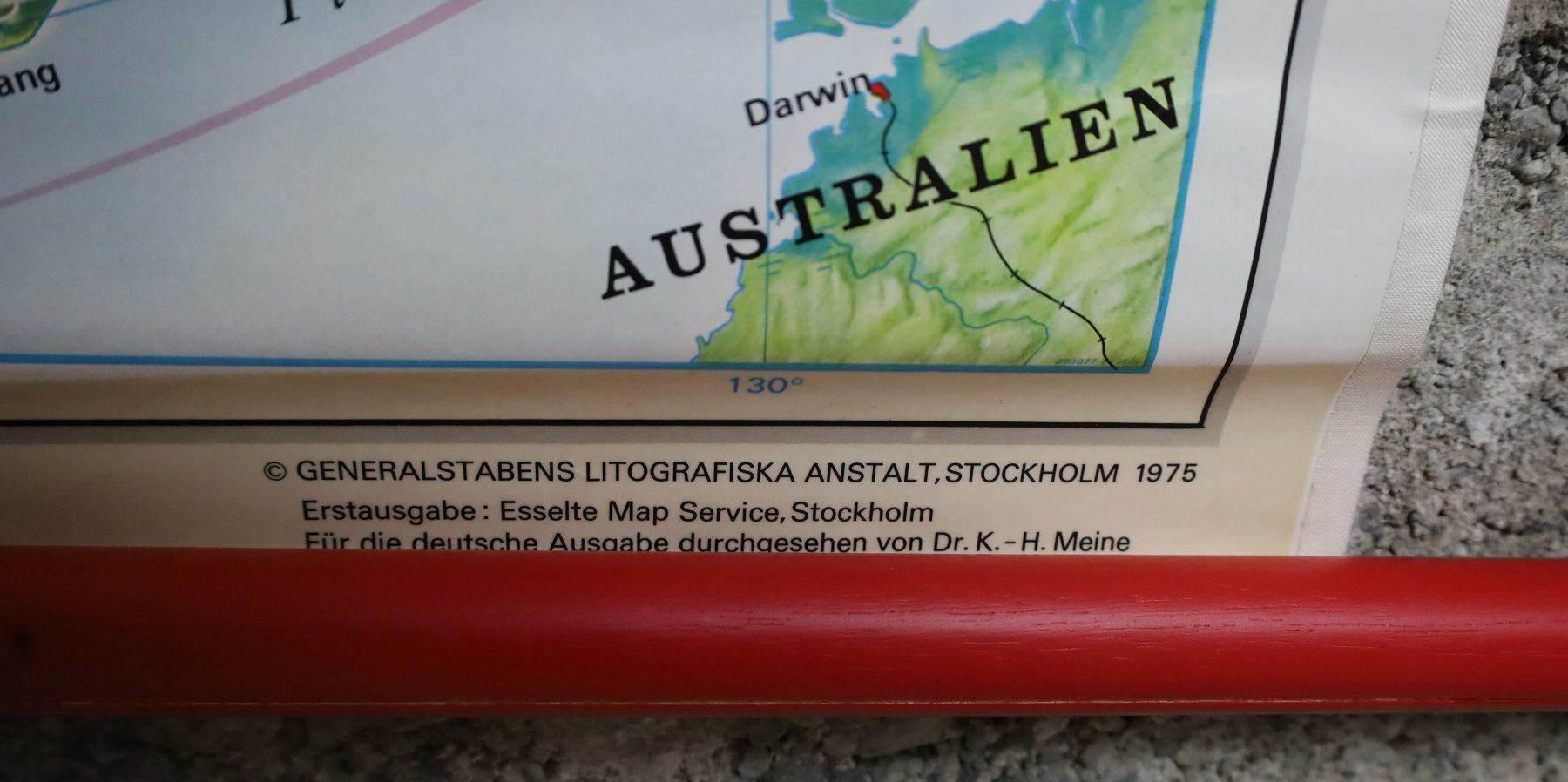 Cartine & Atlanti: XL Schulwandkarte "Asien" – Usato da Birrwil venduto da brandschatz_birrwil 3