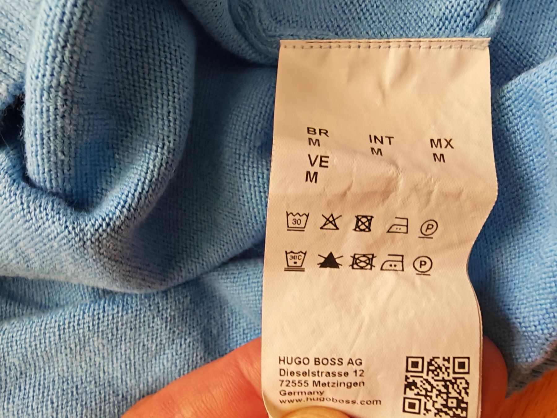 Hugo Boss Maglioni & Felpe: BOSS Hugo Boss Herren V Pullover Hellblau Gr. M / Regular – Usato da Pfäffikon SZ venduto da mat_qgm9 4