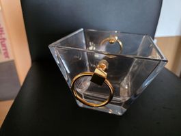 schwere Glas Schale Klassiker - Colle Italien Eiskübel
