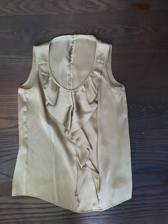 Elegante Seidenbluse - Gold - Gr. 38 - Top Zustand