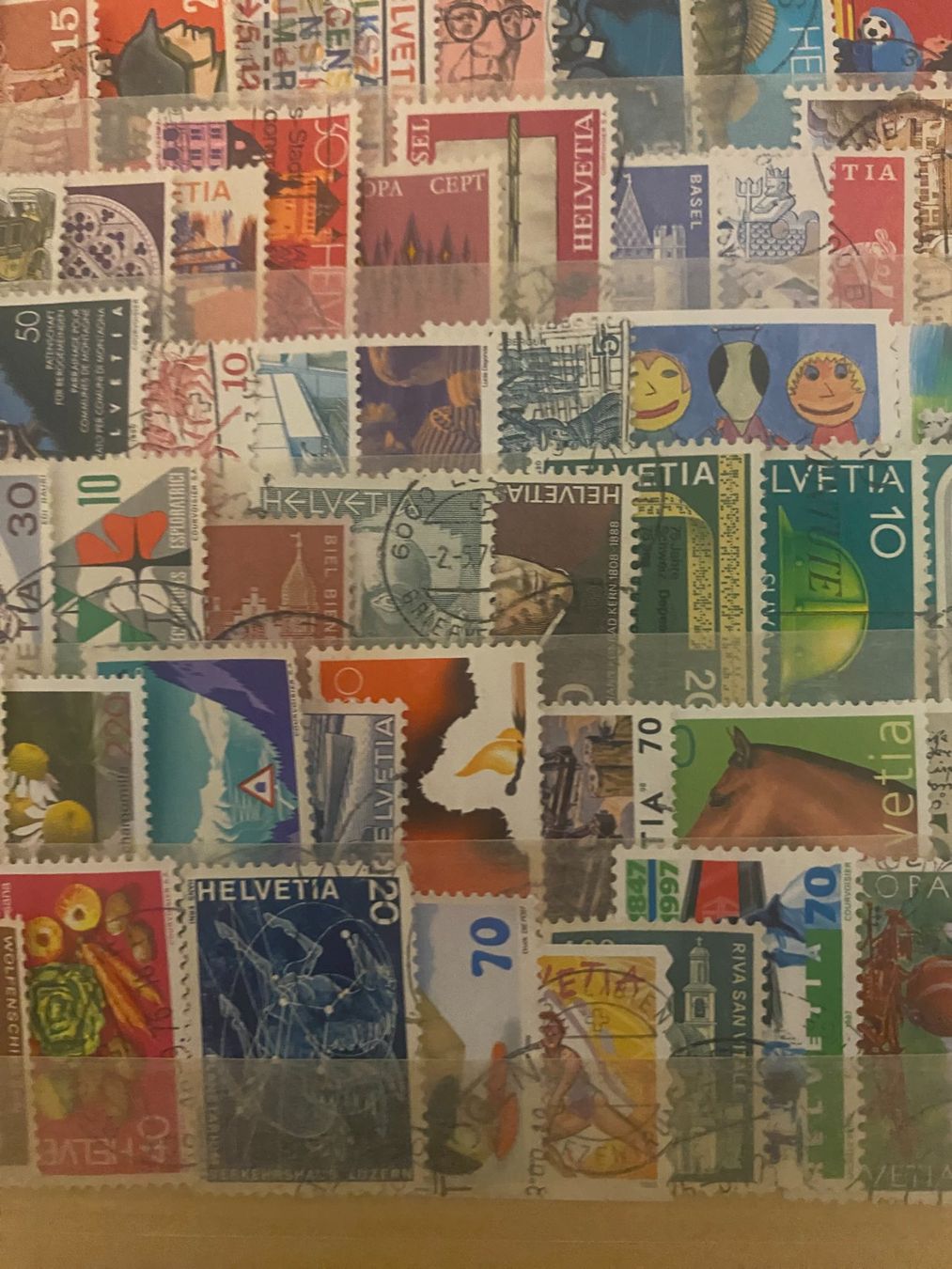 Tous les timbres: Briefmarken ,120 stuck helvetia – D'occasion à matten b. interlaken par jfran17 6