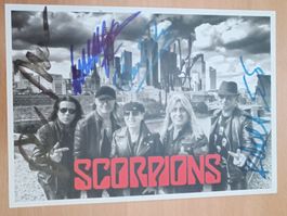 Scorpions - A5 Karte - handsigniert